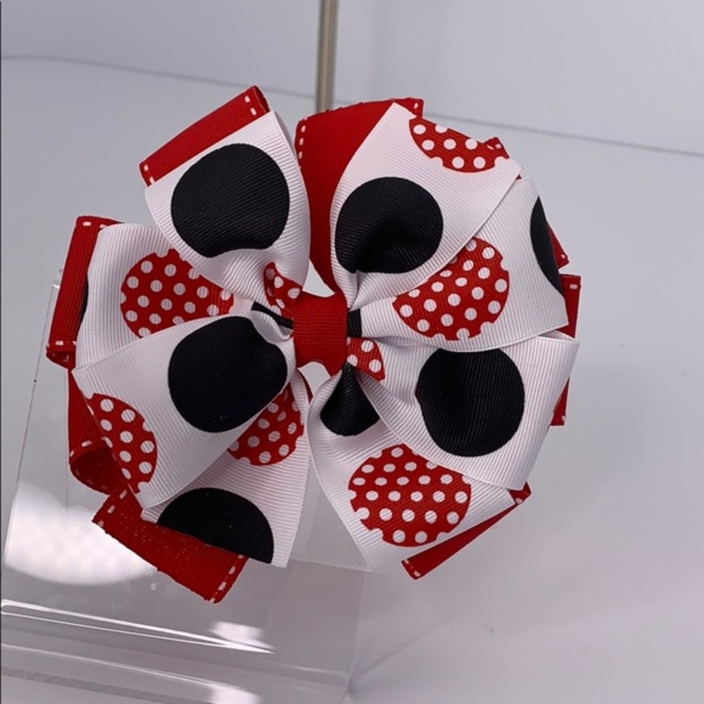 Minnie mouse boutique hair bow